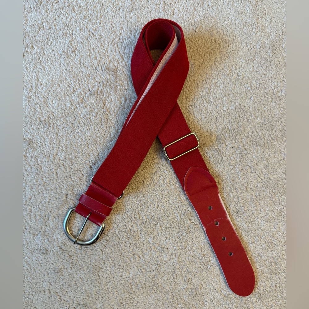 Champro MVP adjustable red baseball softball belt Unisex Adult Youth 24-48 inch